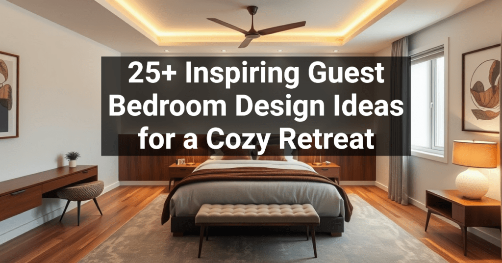 25+ Inspiring Guest Bedroom Design Ideas for a Cozy Retreat