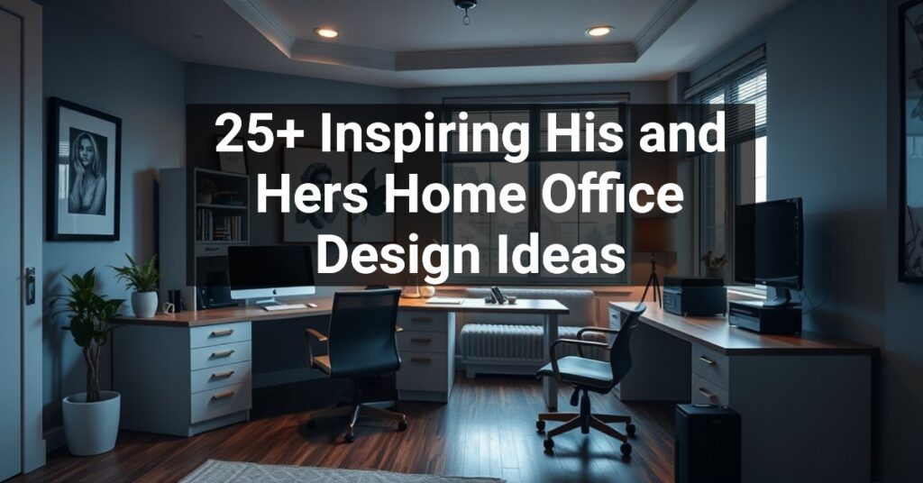 25+ Inspiring His and Hers Home Office Design Ideas