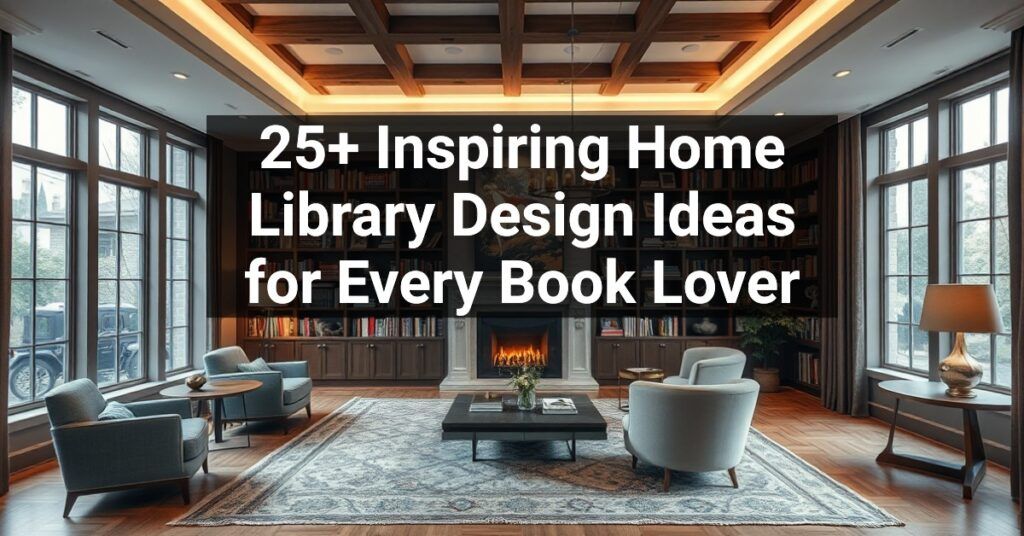 25+ Inspiring Home Library Design Ideas for Every Book Lover