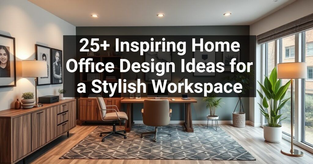 25+ Inspiring Home Office Design Ideas for a Stylish Workspace