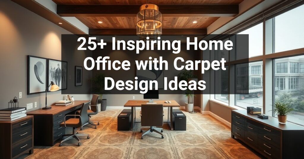 25+ Inspiring Home Office with Carpet Design Ideas