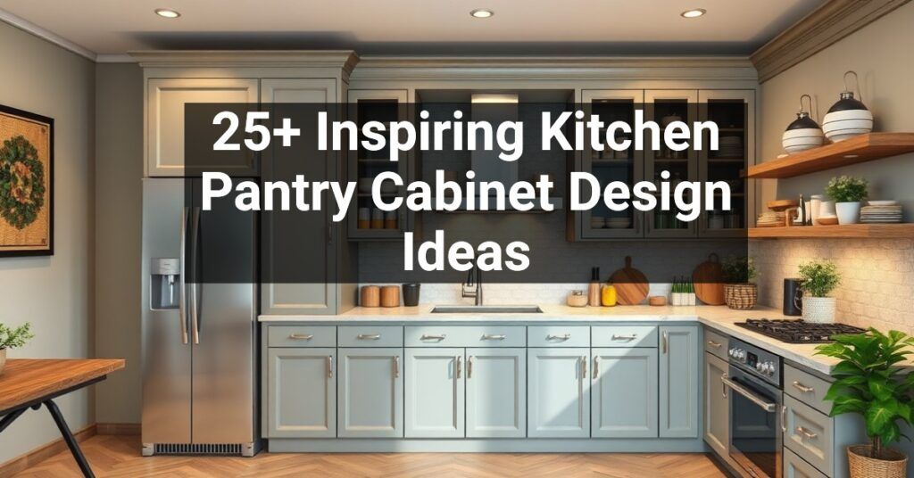 25+ Inspiring Kitchen Pantry Cabinet Design Ideas