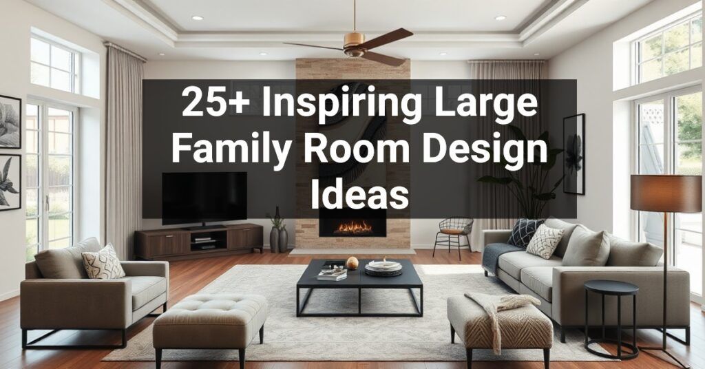 25+ Inspiring Large Family Room Design Ideas