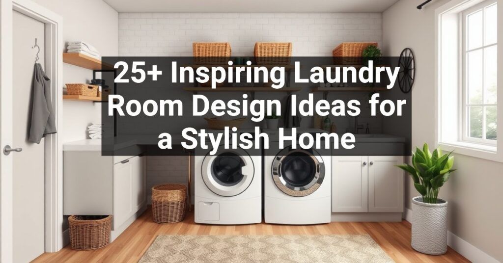 25+ Inspiring Laundry Room Design Ideas for a Stylish Home