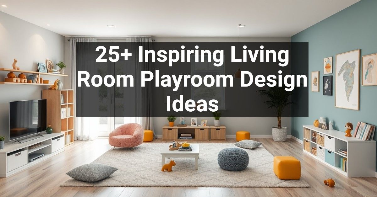 25+ Inspiring Living Room Playroom Design Ideas