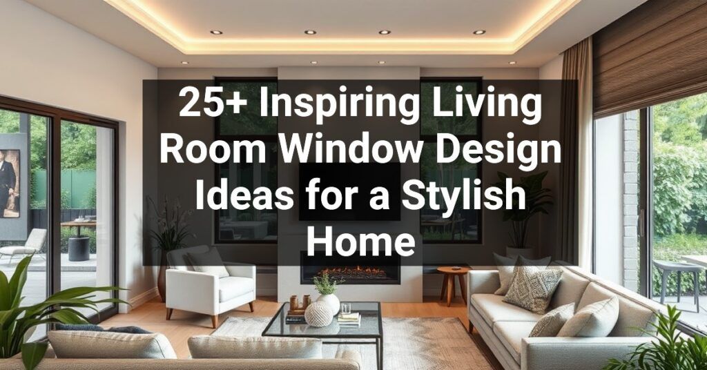 25+ Inspiring Living Room Window Design Ideas for a Stylish Home