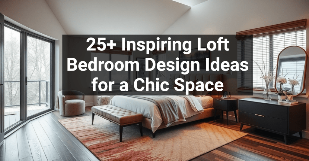 25+ Inspiring Loft Bedroom Design Ideas for a Chic Space