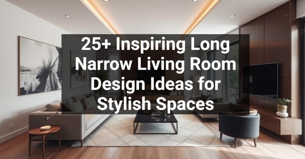 25+ Inspiring Long Narrow Living Room Design Ideas for Stylish Spaces