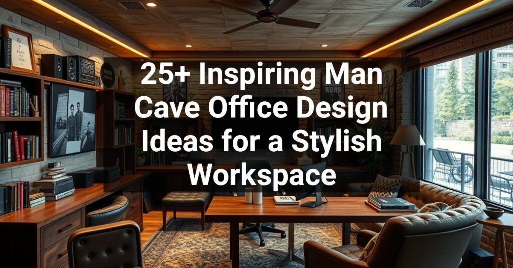 25+ Inspiring Man Cave Office Design Ideas for a Stylish Workspace