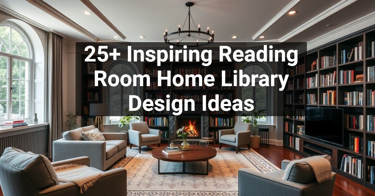 25+ Inspiring Reading Room Home Library Design Ideas