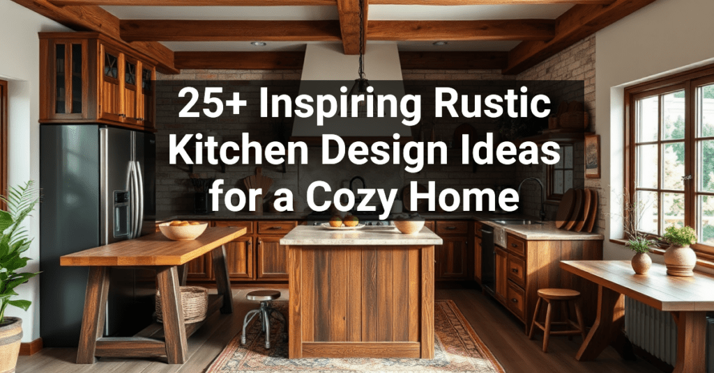 25+ Inspiring Rustic Kitchen Design Ideas for a Cozy Home