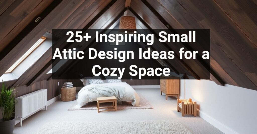 25+ Inspiring Small Attic Design Ideas for a Cozy Space