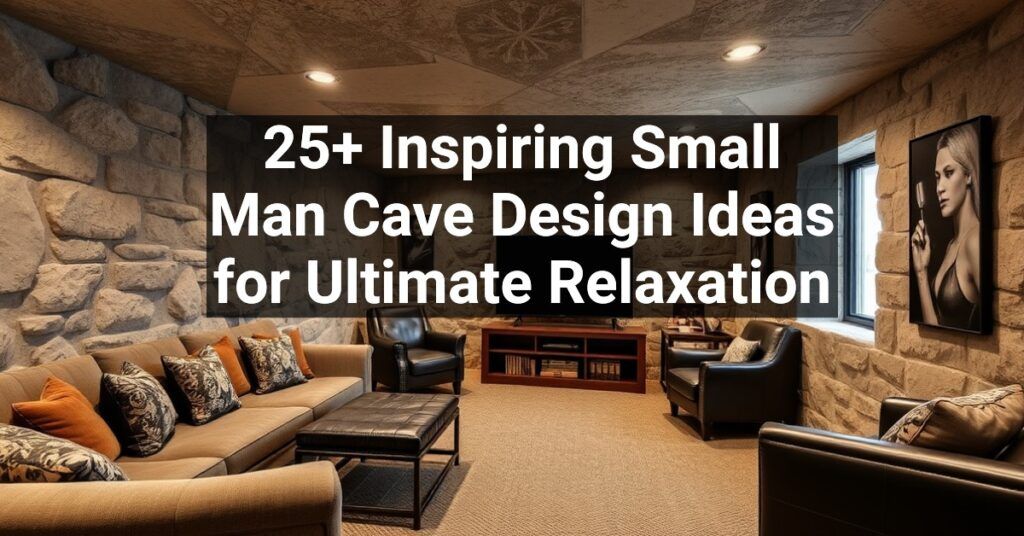 25+ Inspiring Small Man Cave Design Ideas for Ultimate Relaxation