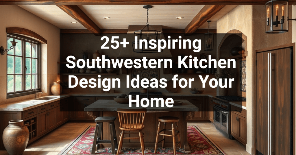 25+ Inspiring Southwestern Kitchen Design Ideas for Your Home