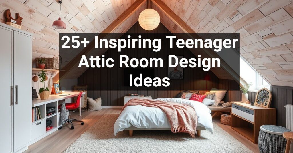 25+ Inspiring Teenager Attic Room Design Ideas