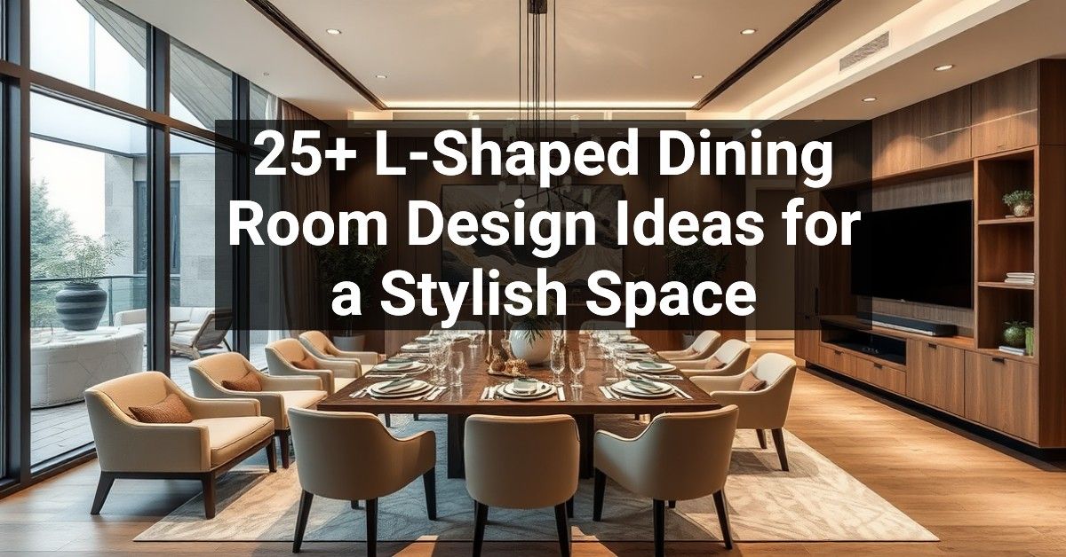 25+ L-Shaped Dining Room Design Ideas for a Stylish Space