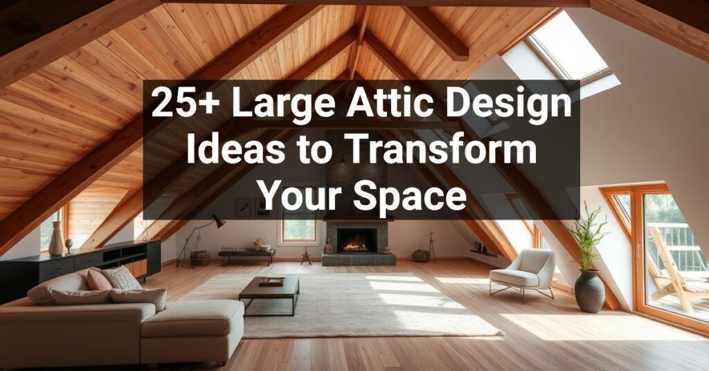 25+ Large Attic Design Ideas to Transform Your Space