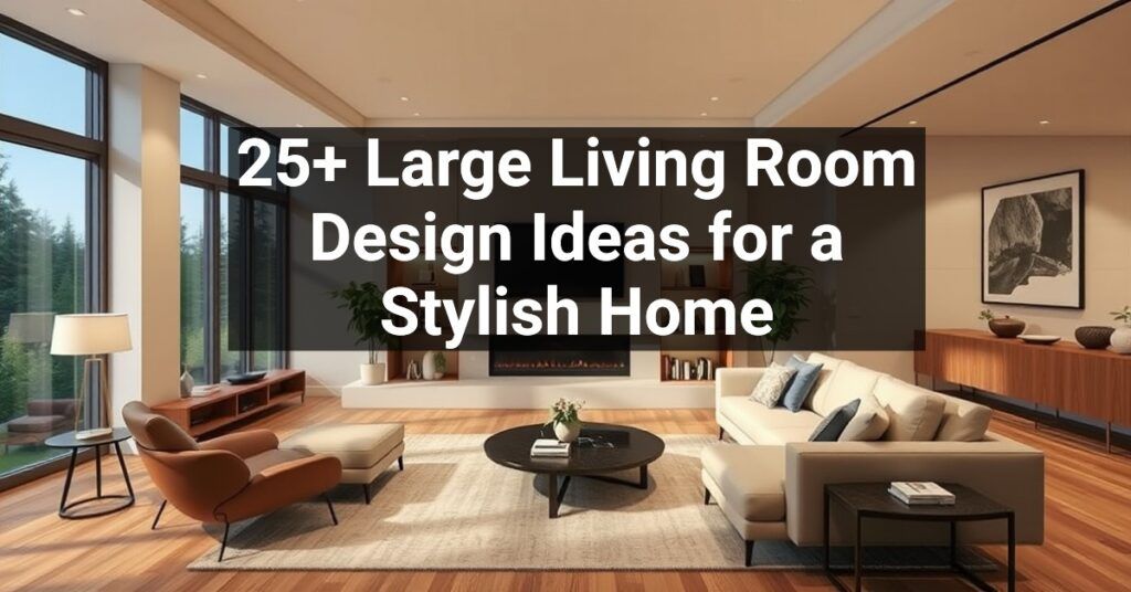 25+ Large Living Room Design Ideas for a Stylish Home