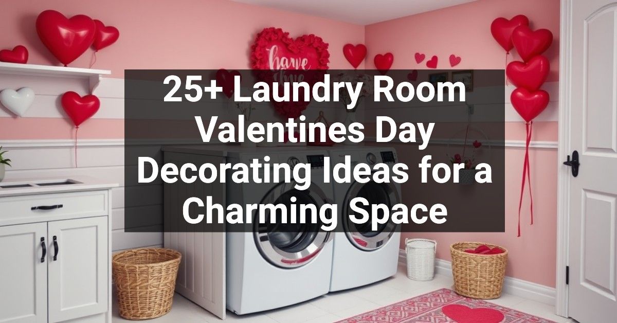 25+ Laundry Room Valentines Day Decorating Ideas for a Charming Space