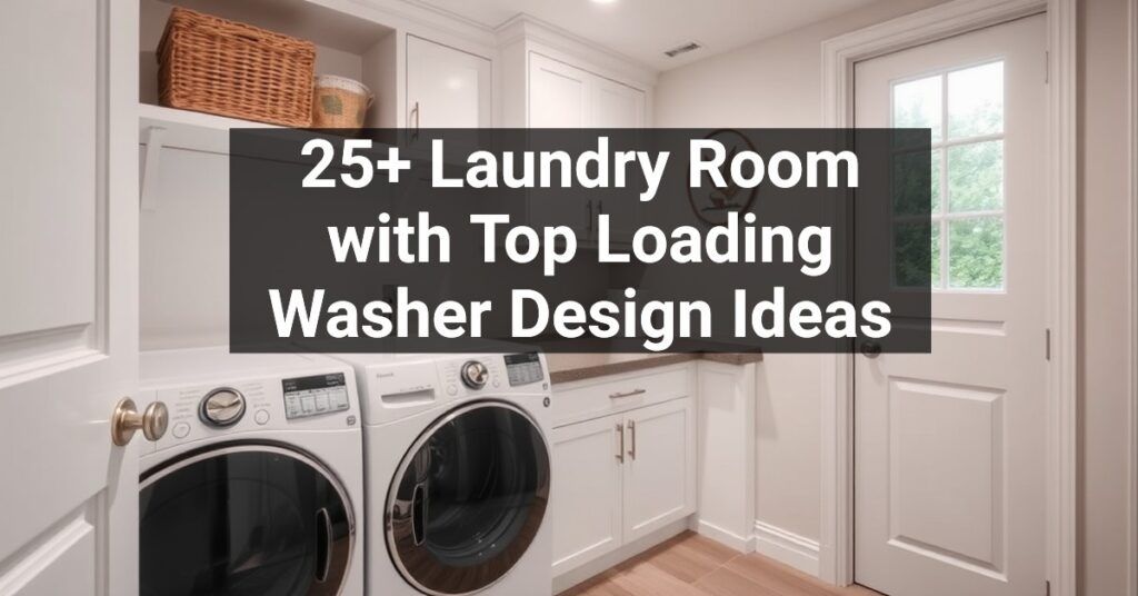 25+ Laundry Room with Top Loading Washer Design Ideas