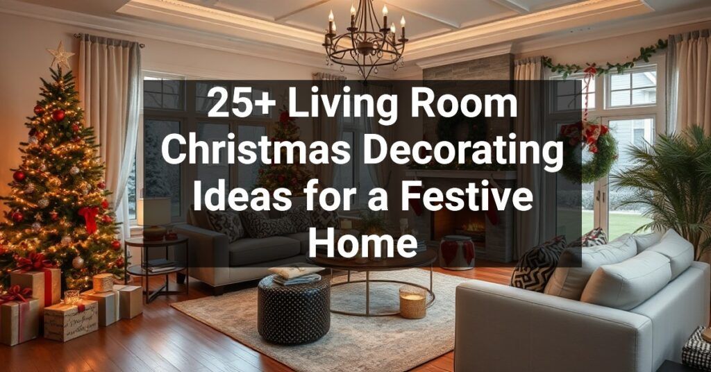 25+ Living Room Christmas Decorating Ideas for a Festive Home