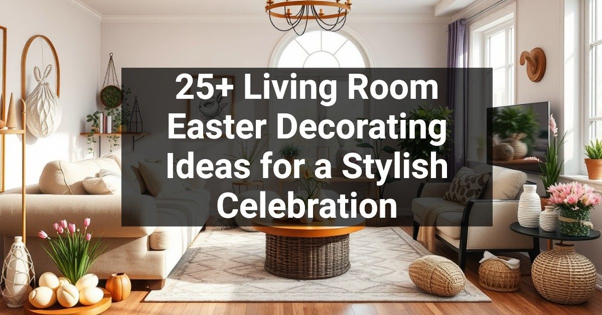 25+ Living Room Easter Decorating Ideas for a Stylish Celebration