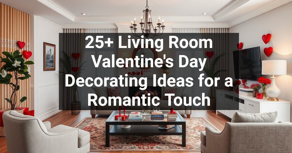 25+ Living Room Valentine's Day Decorating Ideas for a Romantic Touch