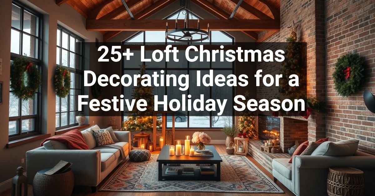 25+ Loft Christmas Decorating Ideas for a Festive Holiday Season