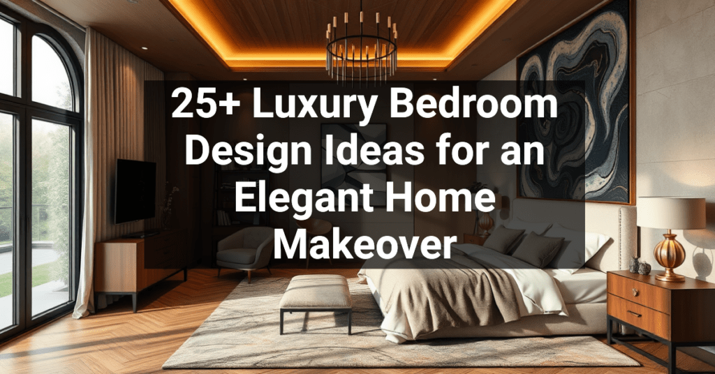 25+ Luxury Bedroom Design Ideas for an Elegant Home Makeover