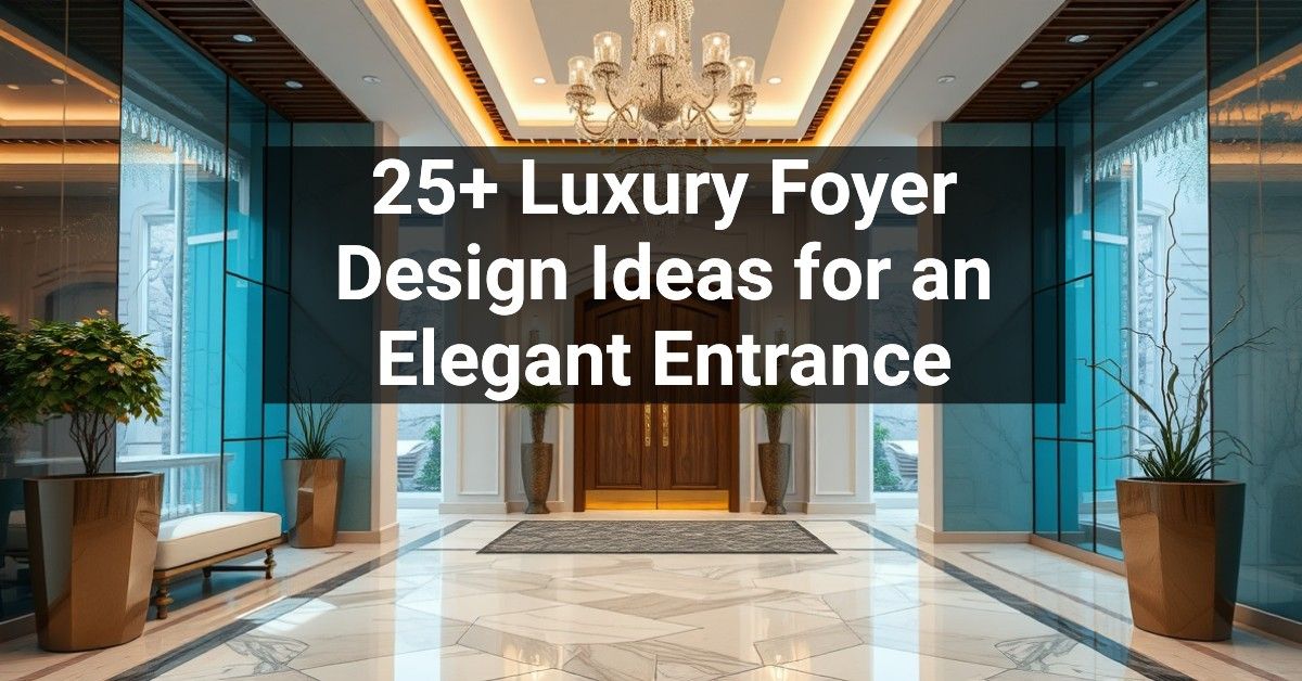 25+ Luxury Foyer Design Ideas for an Elegant Entrance