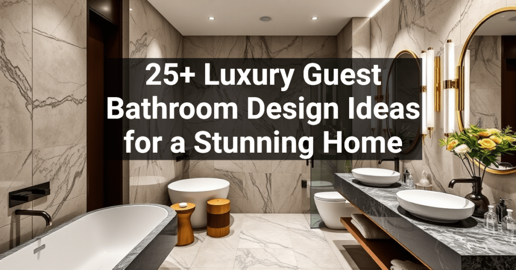 25+ Luxury Guest Bathroom Design Ideas for a Stunning Home