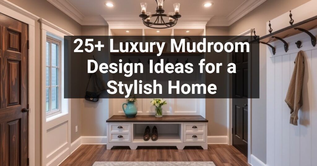 25+ Luxury Mudroom Design Ideas for a Stylish Home