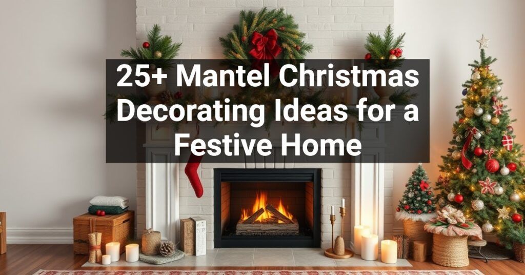 25+ Mantel Christmas Decorating Ideas for a Festive Home