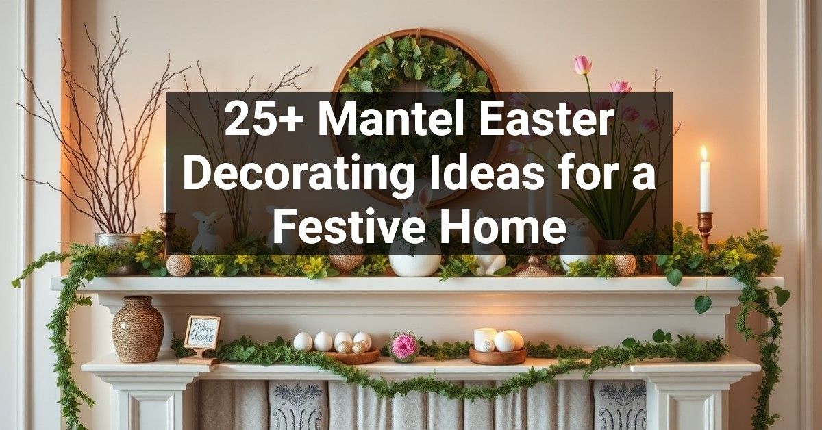 25+ Mantel Easter Decorating Ideas for a Festive Home