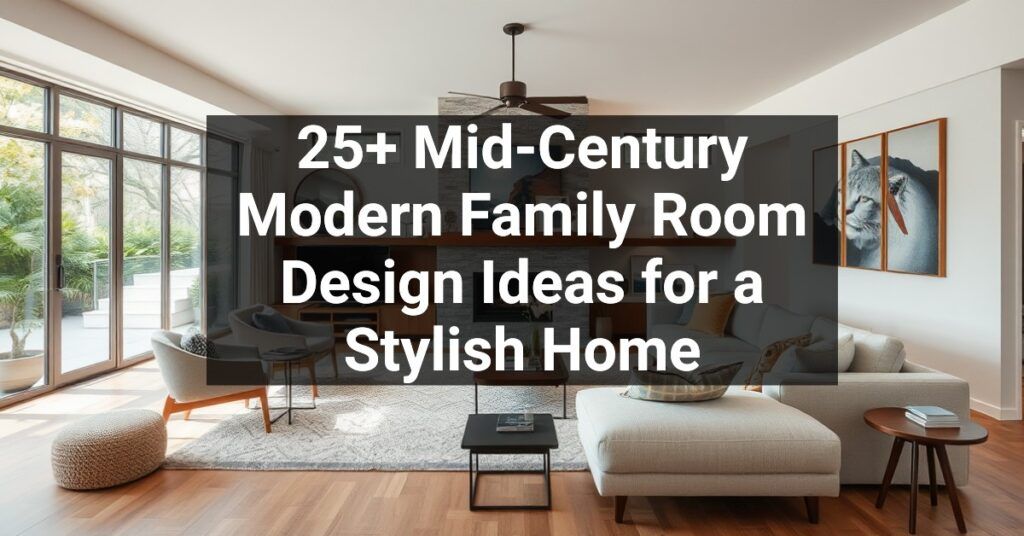 25+ Mid-Century Modern Family Room Design Ideas for a Stylish Home