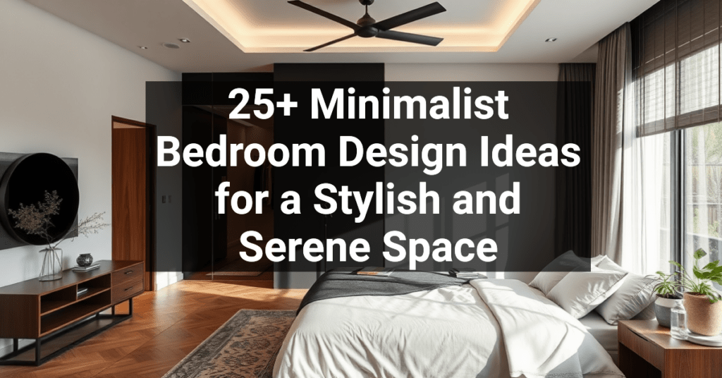 25+ Minimalist Bedroom Design Ideas for a Stylish and Serene Space