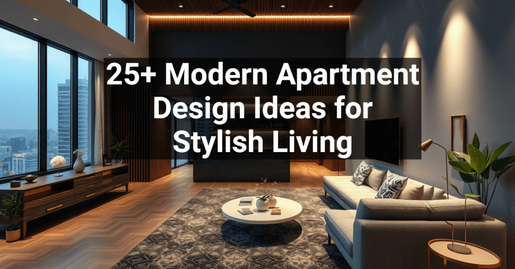 25+ Modern Apartment Design Ideas for Stylish Living