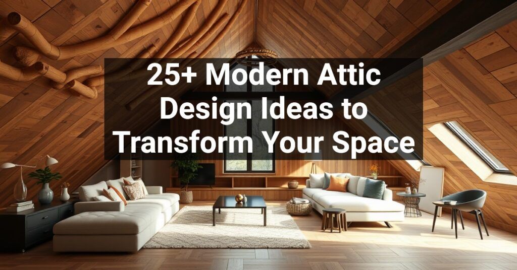 25+ Modern Attic Design Ideas to Transform Your Space