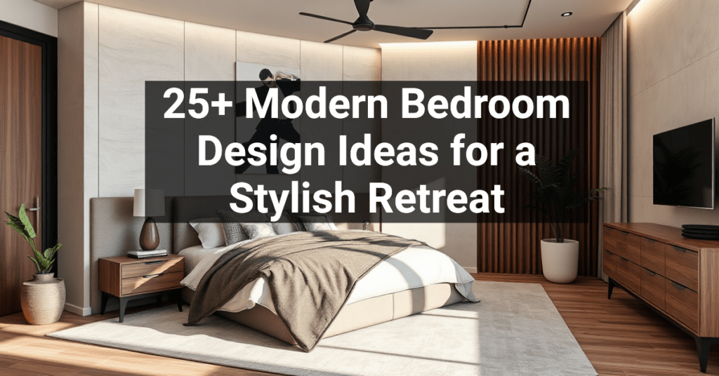 25+ Modern Bedroom Design Ideas for a Stylish Retreat