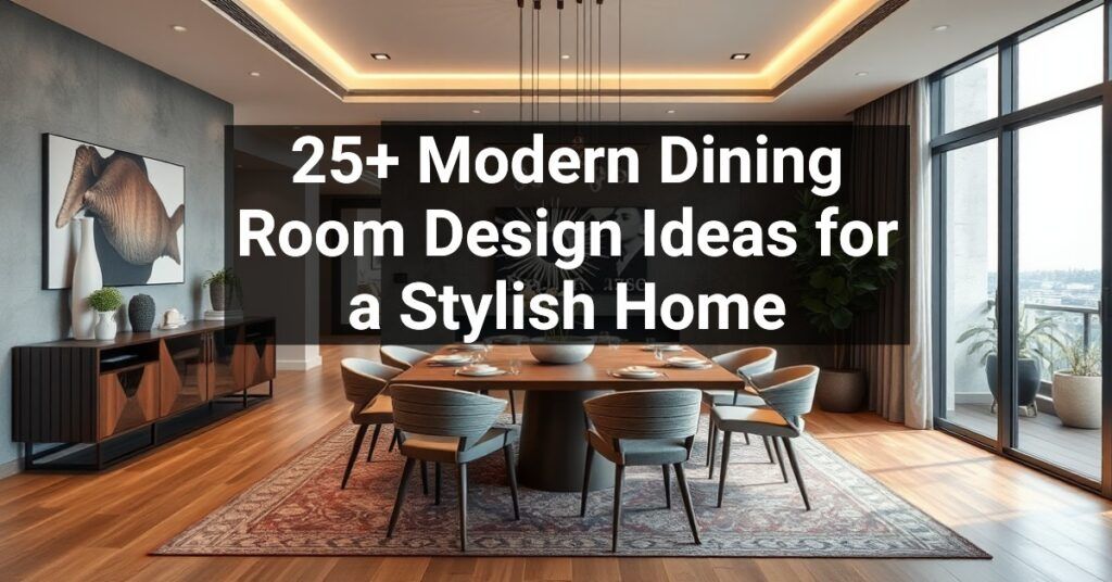 25+ Modern Dining Room Design Ideas for a Stylish Home