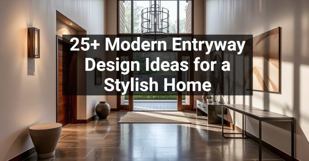 25+ Modern Entryway Design Ideas for a Stylish Home