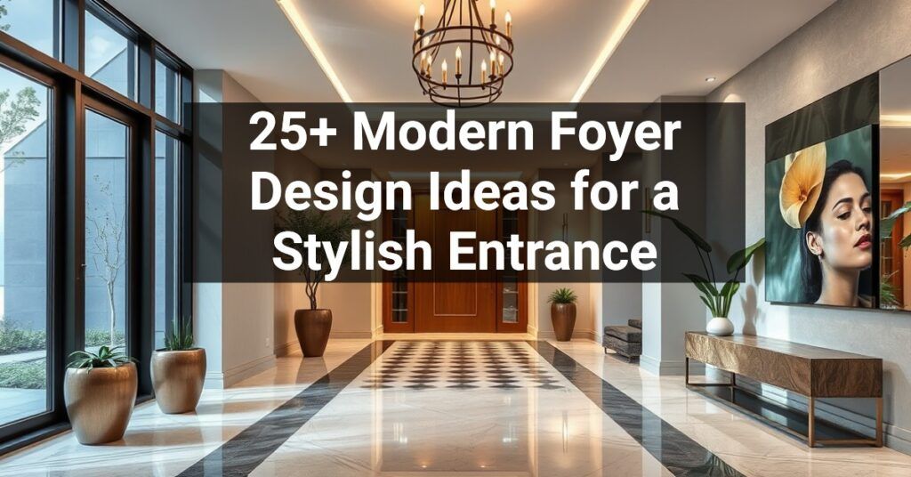 25+ Modern Foyer Design Ideas for a Stylish Entrance