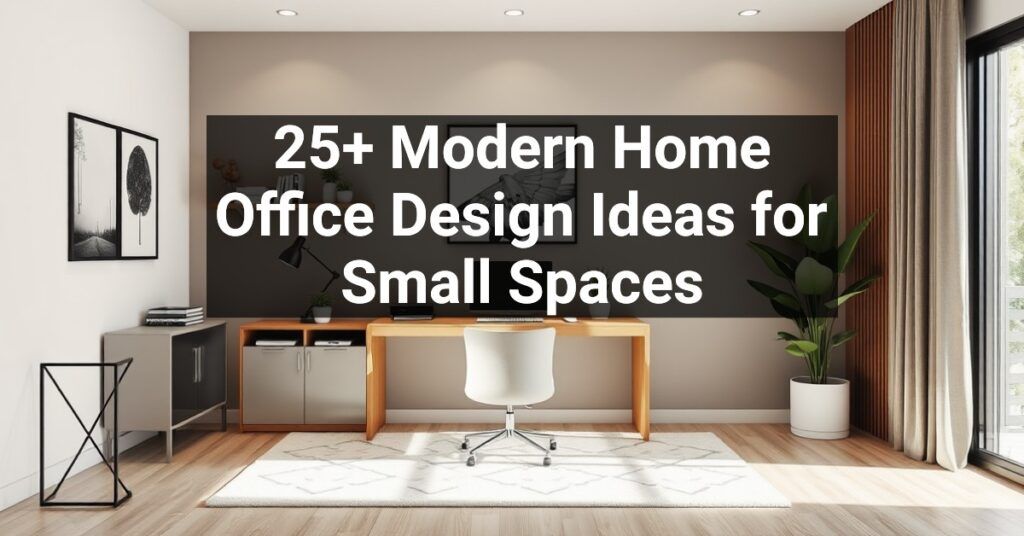 25+ Modern Home Office Design Ideas for Small Spaces