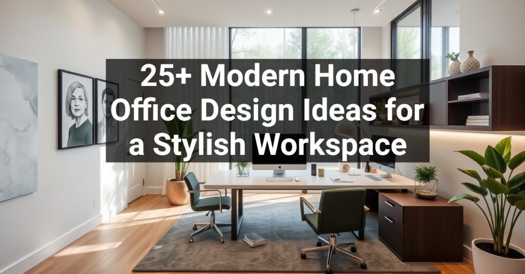 25+ Modern Home Office Design Ideas for a Stylish Workspace