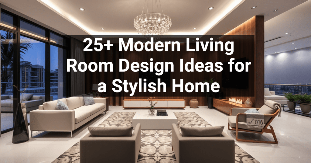 25+ Modern Living Room Design Ideas for a Stylish Home