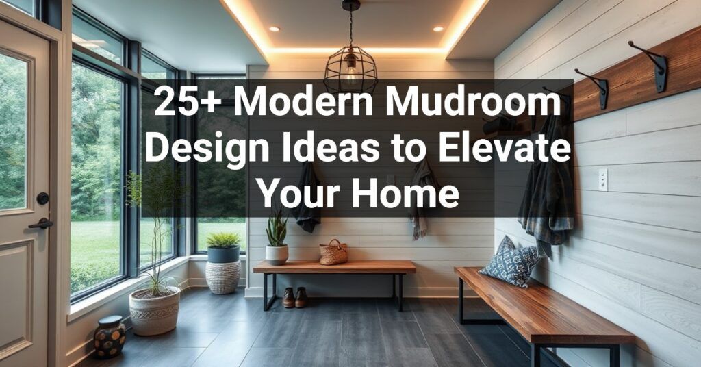 25+ Modern Mudroom Design Ideas to Elevate Your Home