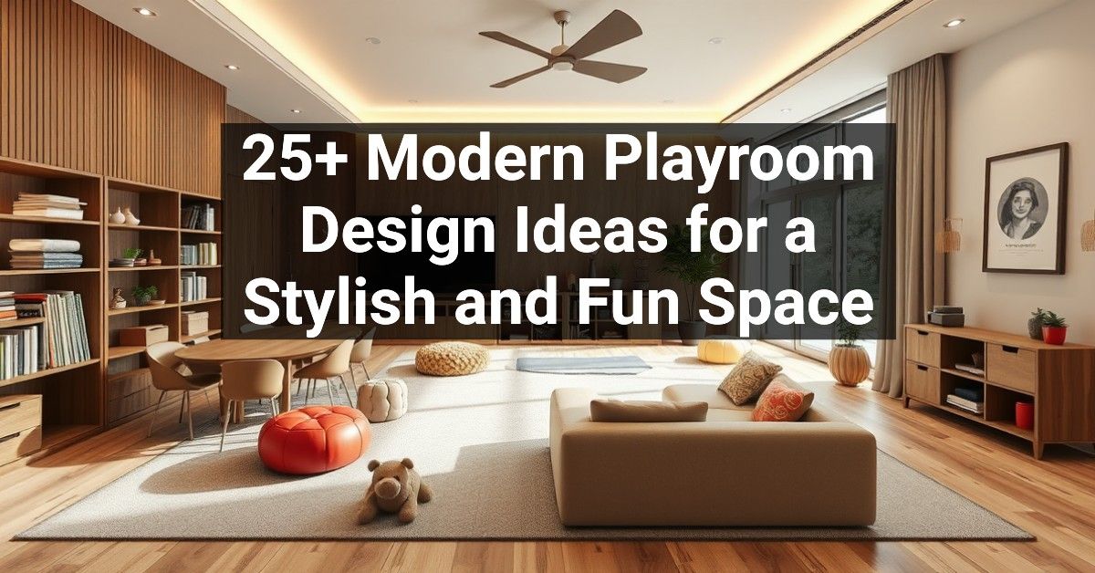 25+ Modern Playroom Design Ideas for a Stylish and Fun Space