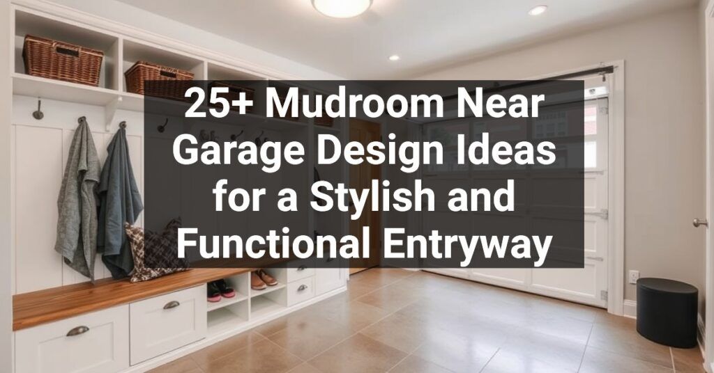 25+ Mudroom Near Garage Design Ideas for a Stylish and Functional Entryway