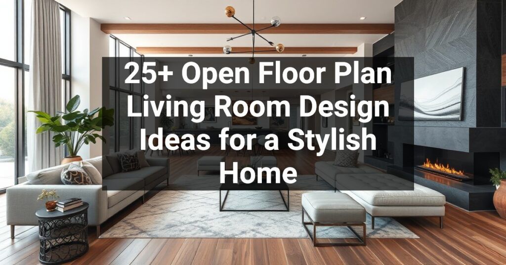 25+ Open Floor Plan Living Room Design Ideas for a Stylish Home