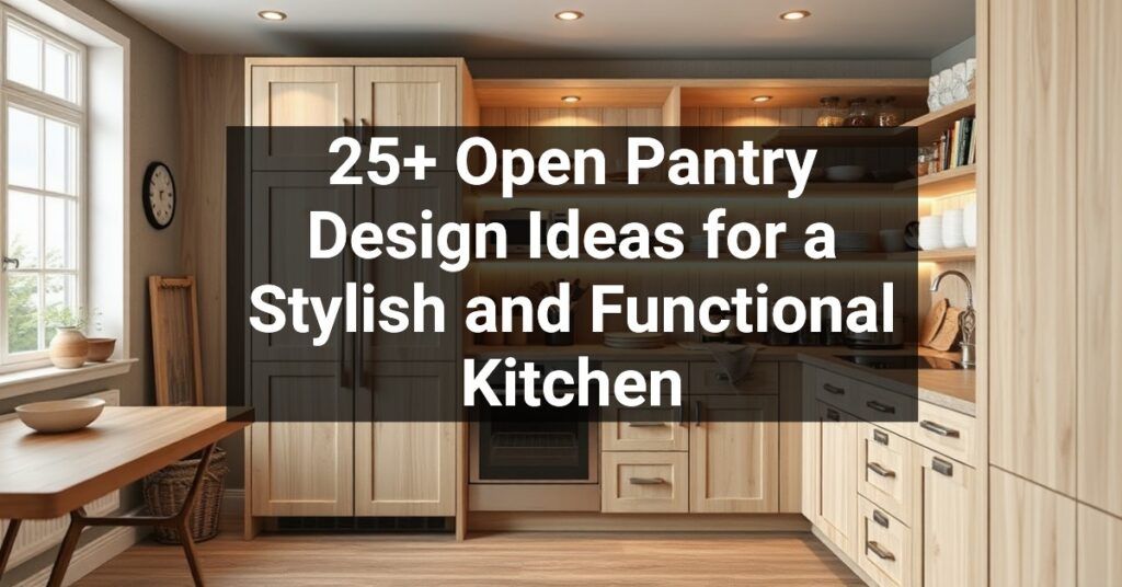 25+ Open Pantry Design Ideas for a Stylish and Functional Kitchen